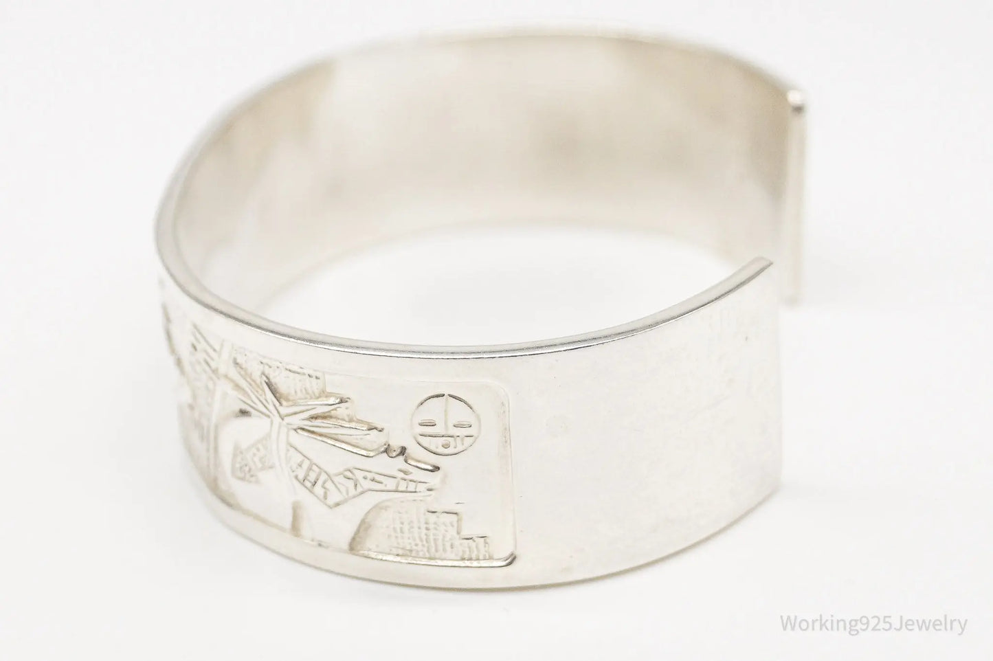 Vintage Carolyn Pollack Relios RMT Storyteller Sterling Silver Bracelet Plush Fashion Hub