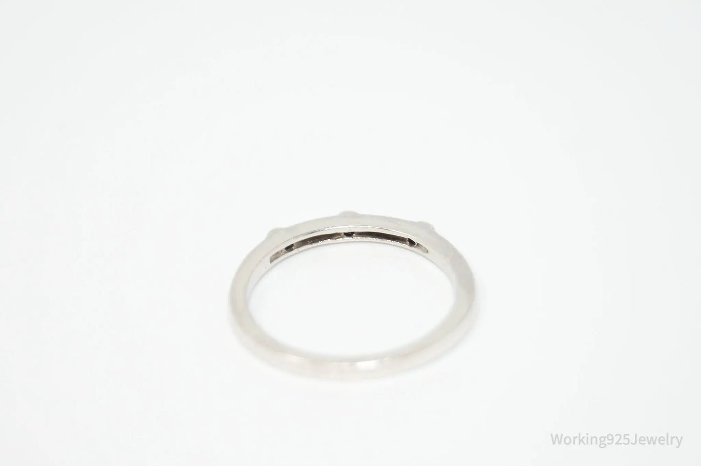 Vintage Designer Heng Ngai Diamond Sterling Silver Ring - Size 6.75 Plush Fashion Hub