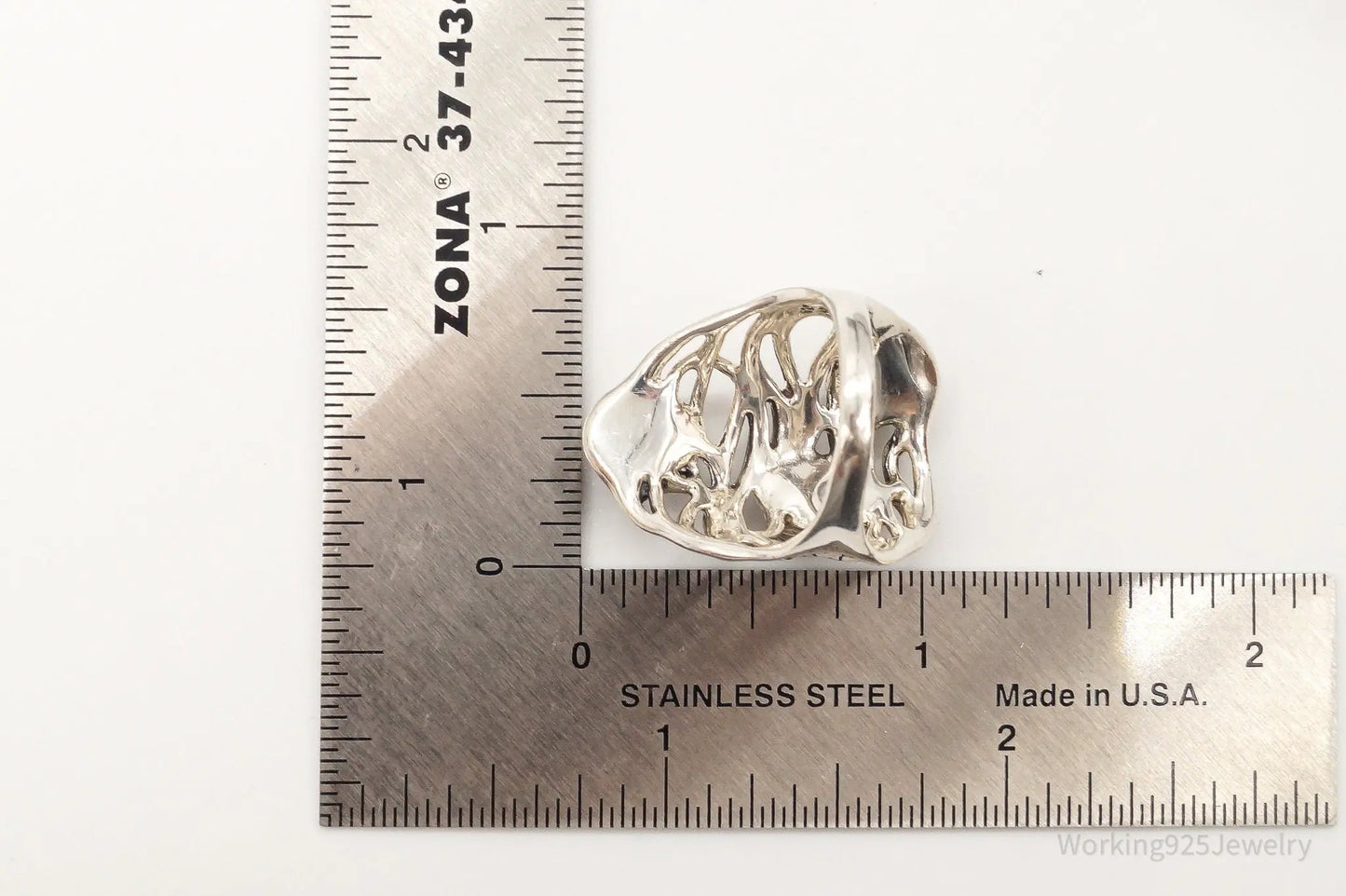 Vintage Designer Heng Ngai Pearl Sterling Silver Ring - Size 6 Plush Fashion Hub