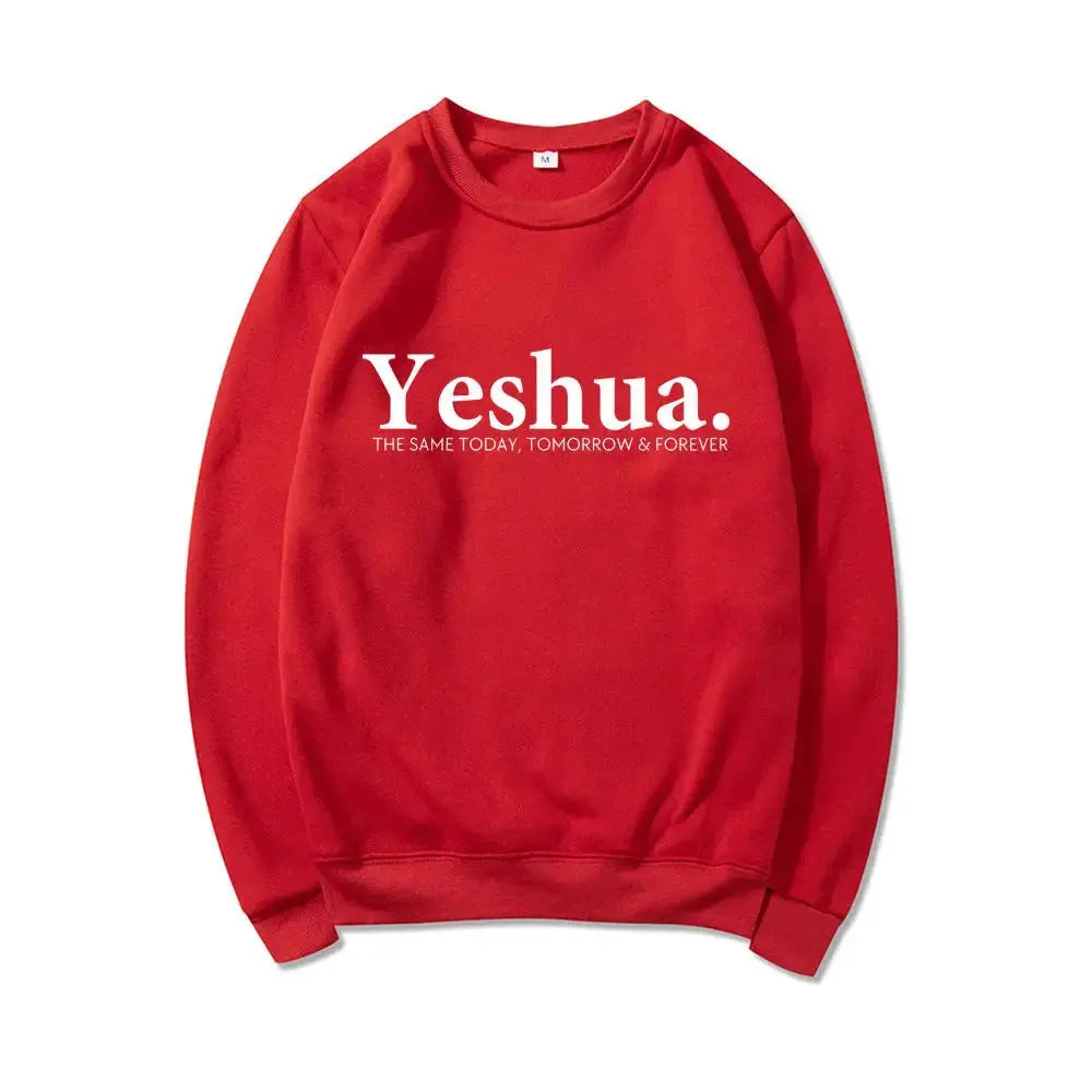 Vintage Yeshua Christian Sweatshirt Christian Apparel Faith - Plush Fashion Hub
