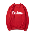 Vintage Yeshua Christian Sweatshirt Christian Apparel Faith - Plush Fashion Hub