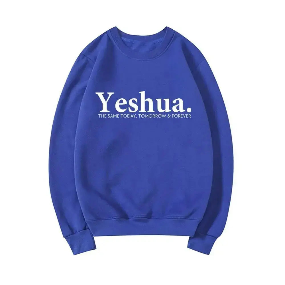Vintage Yeshua Christian Sweatshirt Christian Apparel Faith - Plush Fashion Hub
