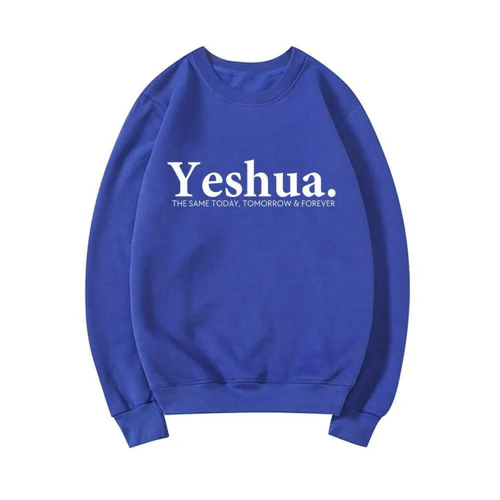 Vintage Yeshua Christian Sweatshirt Christian Apparel Faith - Plush Fashion Hub