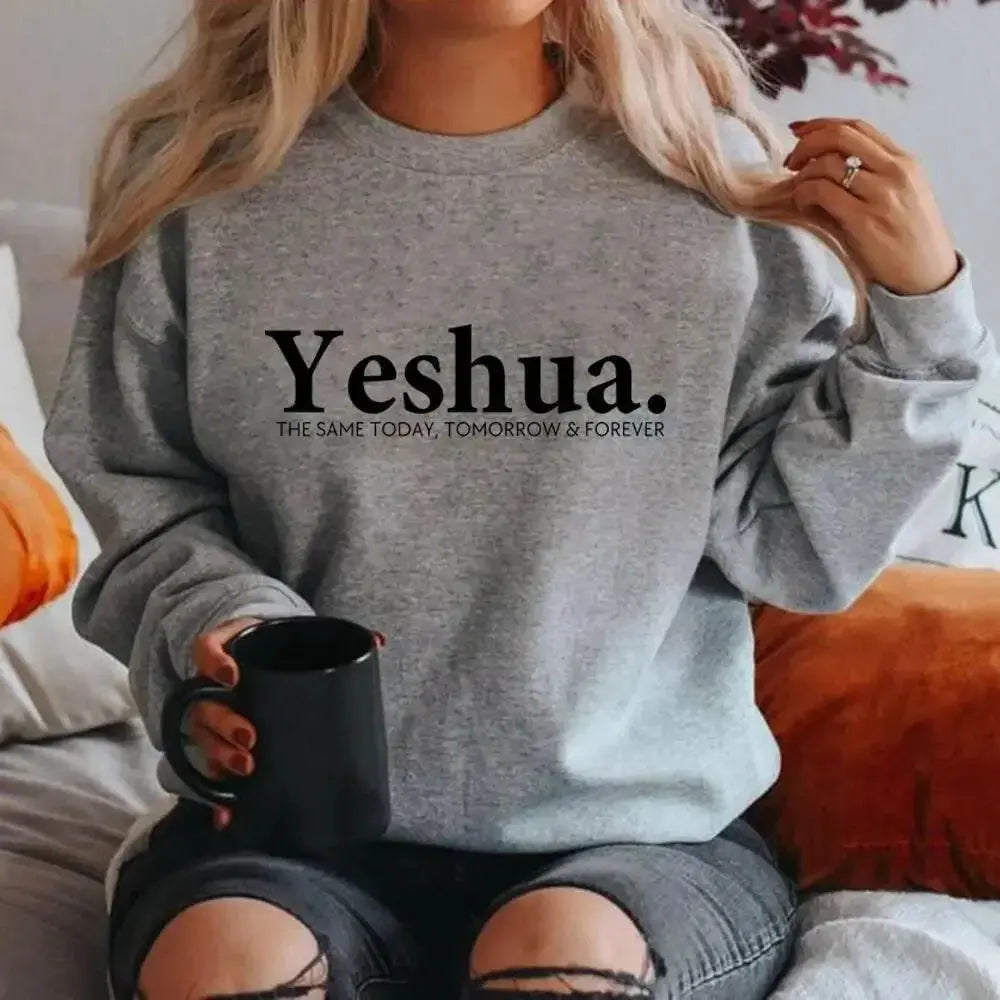Vintage Yeshua Christian Sweatshirt Christian Apparel Faith - Plush Fashion Hub