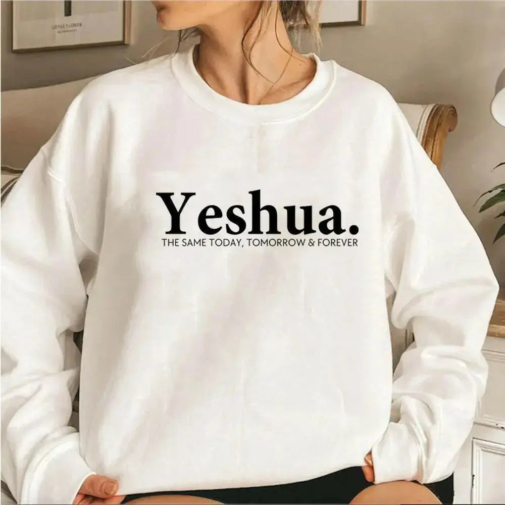 Vintage Yeshua Christian Sweatshirt Christian Apparel Faith - Plush Fashion Hub