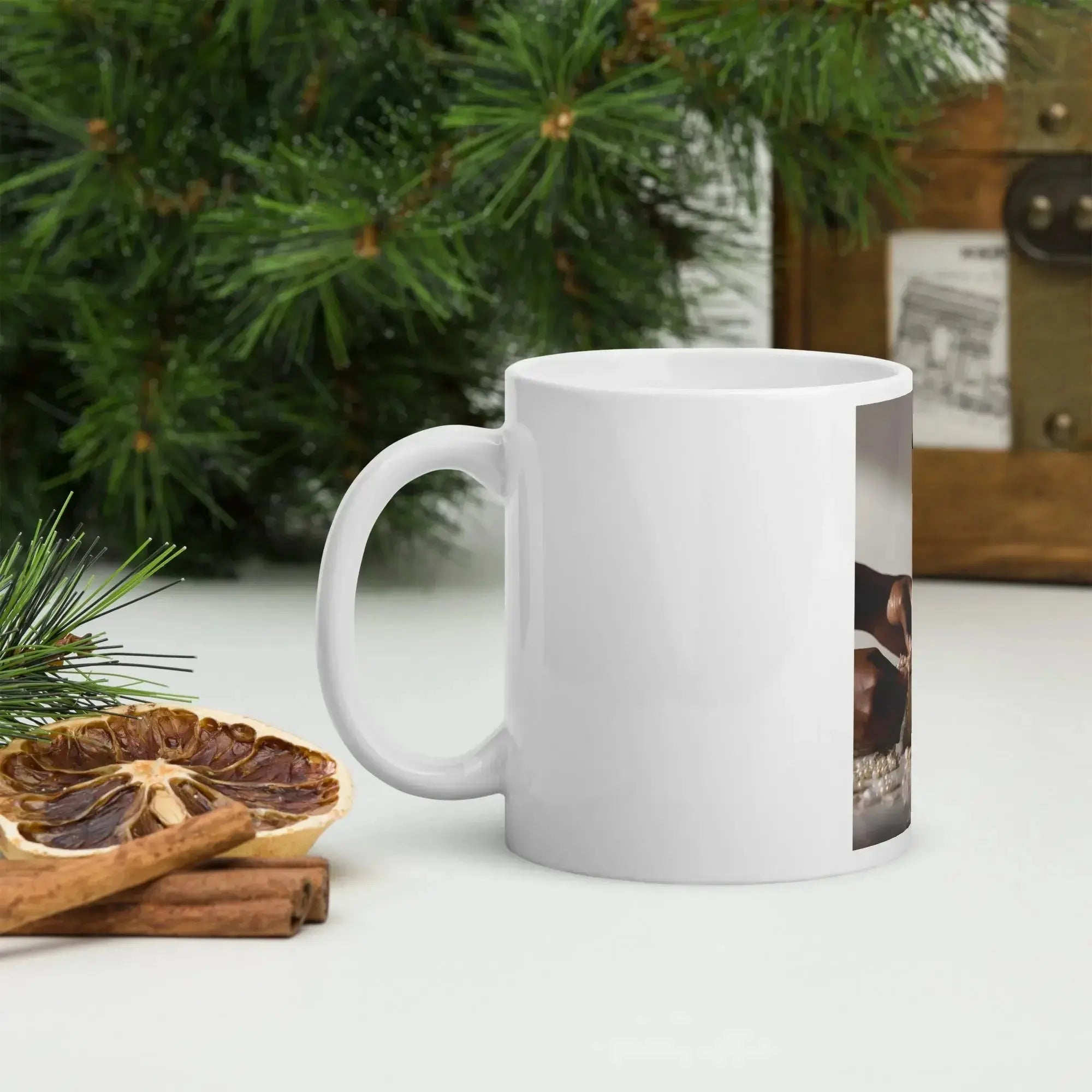White glossy mug - Plush Fashion Hub