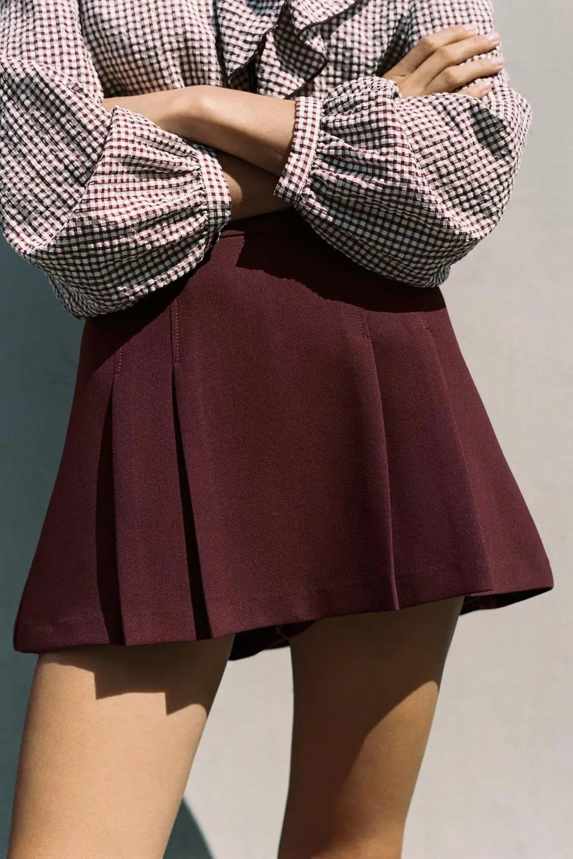 Women Clothing Pleated Decorative Culottes Perfecsy