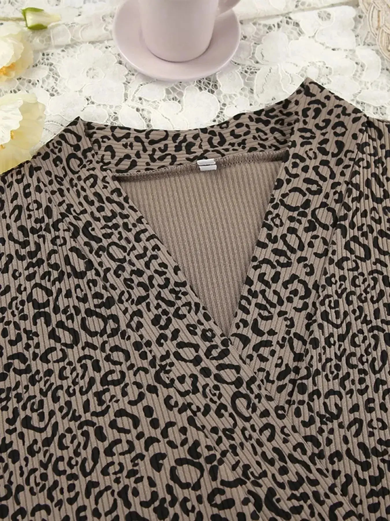 Leopard Cami Cardigan and Shorts 3-Piece Set - Plush Fashion Hub