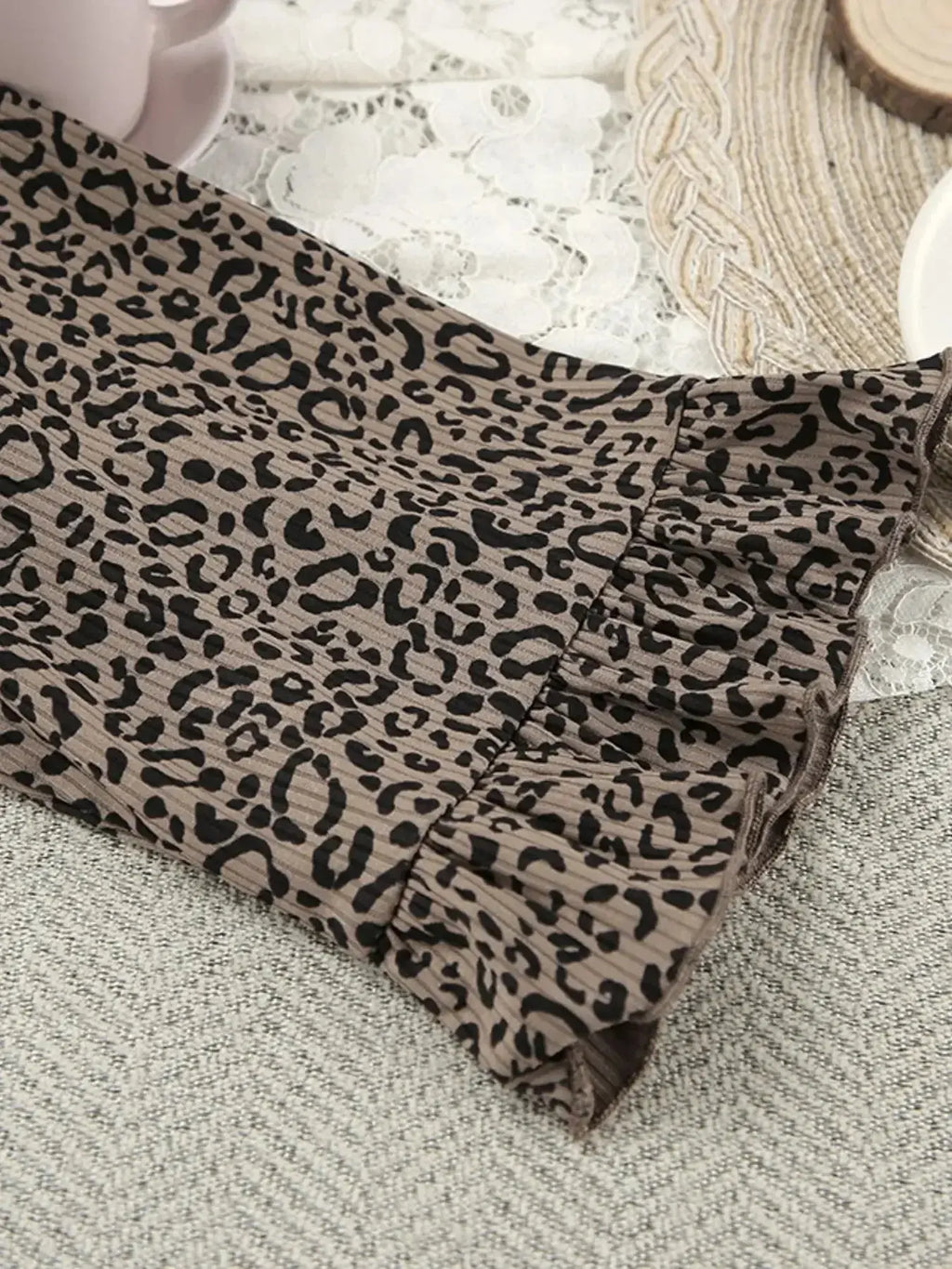 Leopard Cami Cardigan and Shorts 3-Piece Set - Plush Fashion Hub
