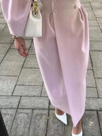 Double-Breasted Longline Coat - Plush Fashion Hub