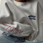 Women's Fashion Round Neck Sweater Plush Fashion Hub