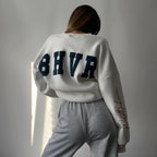 Women's Fashion Round Neck Sweater - Plush Fashion Hub
