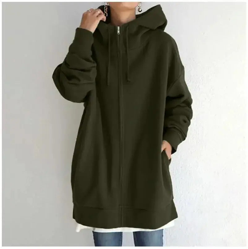 Women's Fuzzy Hoodies Long Sport Pullover Hoodie - Plush Fashion Hub
