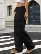 Wide Leg Cargo Jeans - Plush Fashion Hub