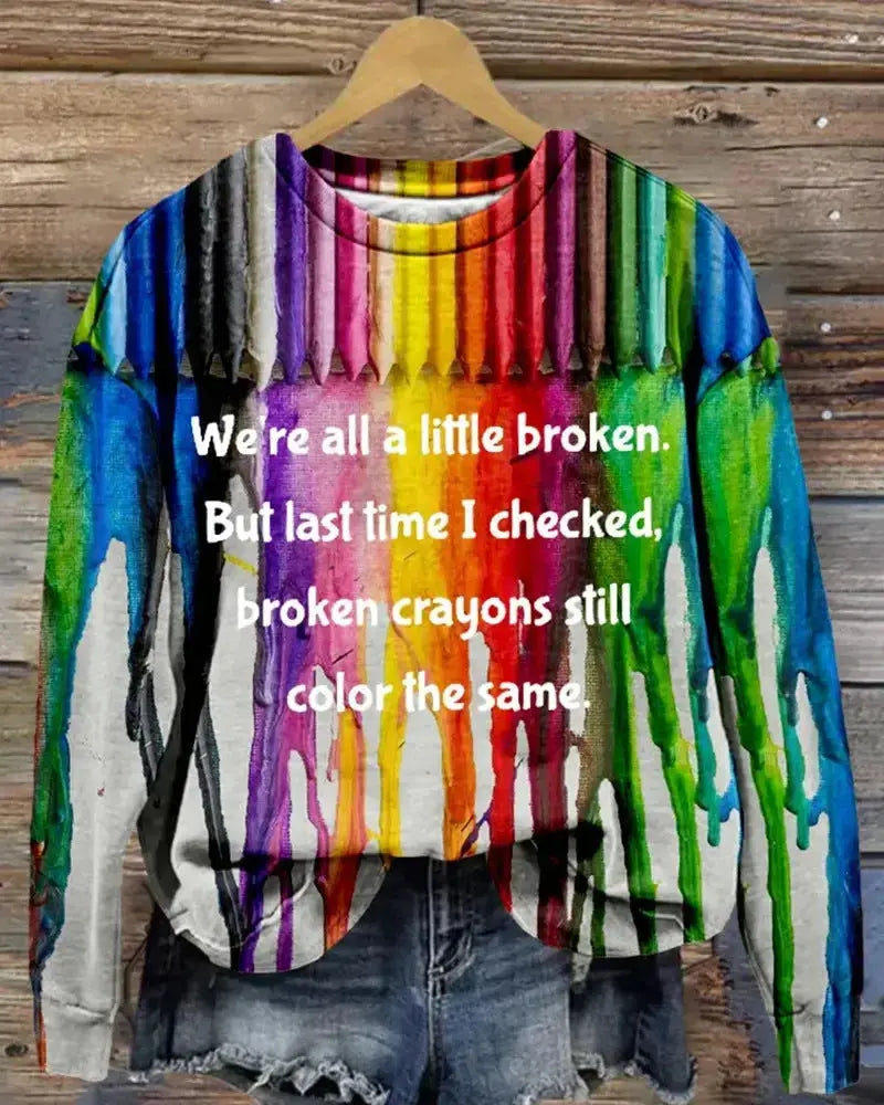 Women's Minimalist Casual Printed Long Sleeved Hoodie - Plush Fashion Hub