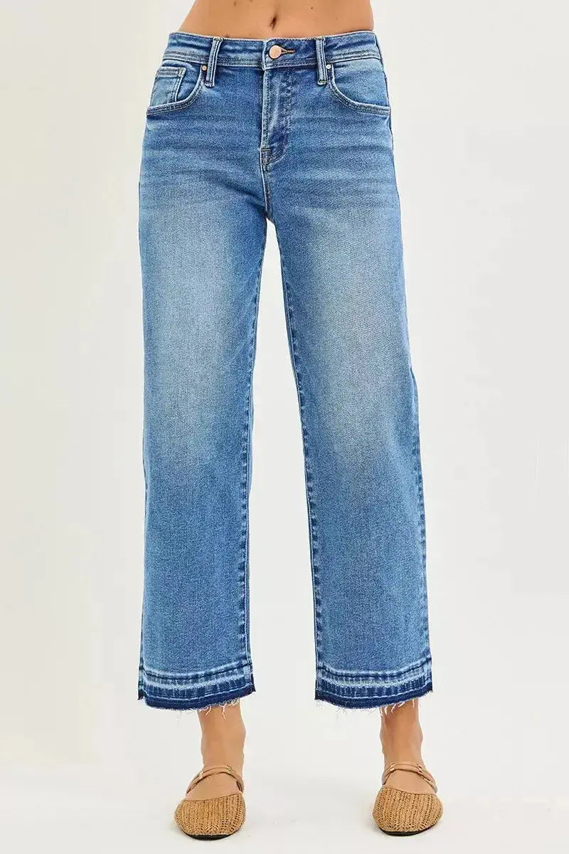 RISEN Full Size Slouchy Cropped Boyfriend Jeans Plus Size - Plush Fashion Hub