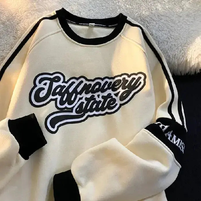 Women's Retro Crew Neck Long-sleeved Sweater - Plush Fashion Hub