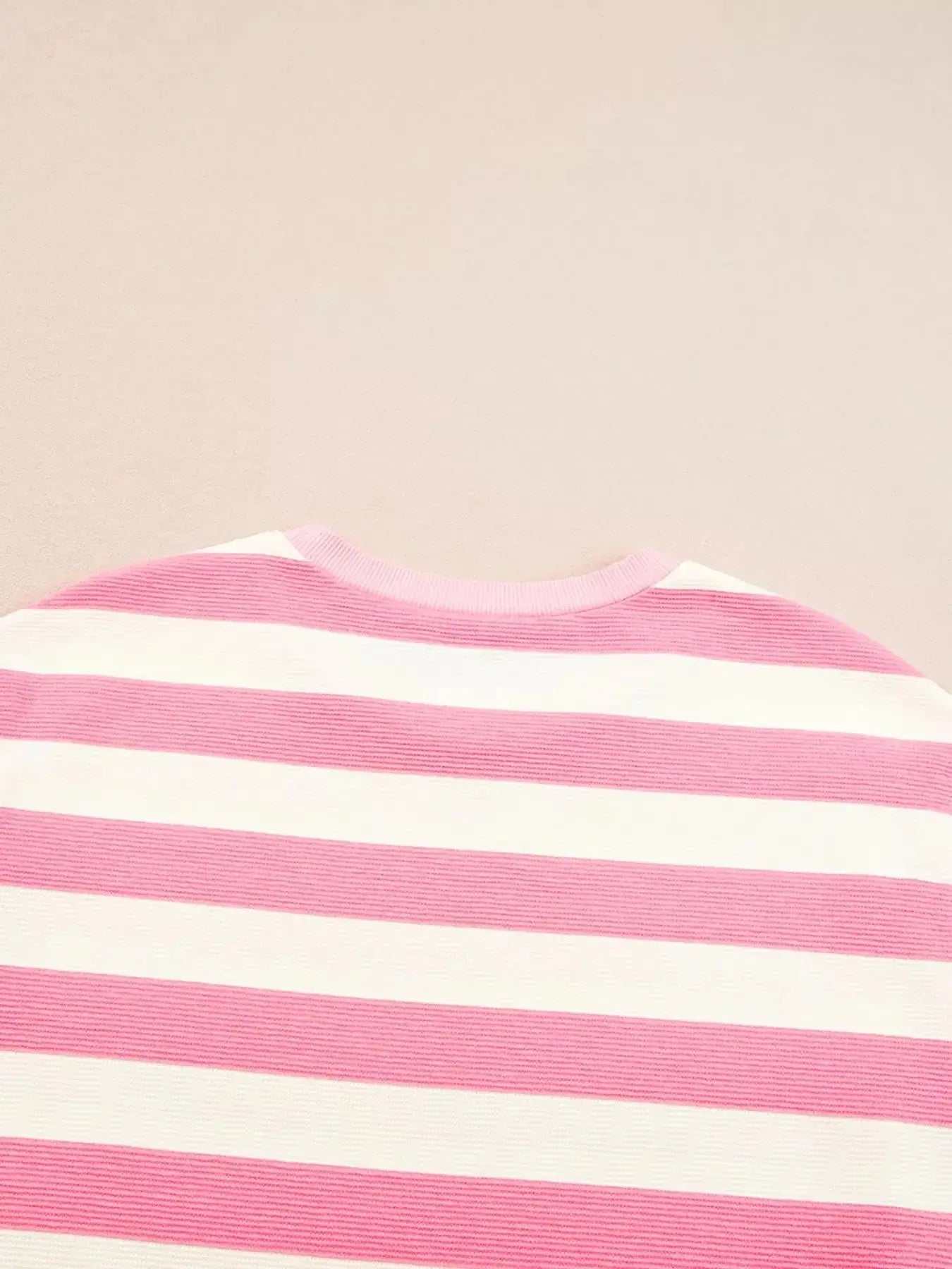 Stripe Cap Sleeve Pocketed Shift Dress - Plush Fashion Hub