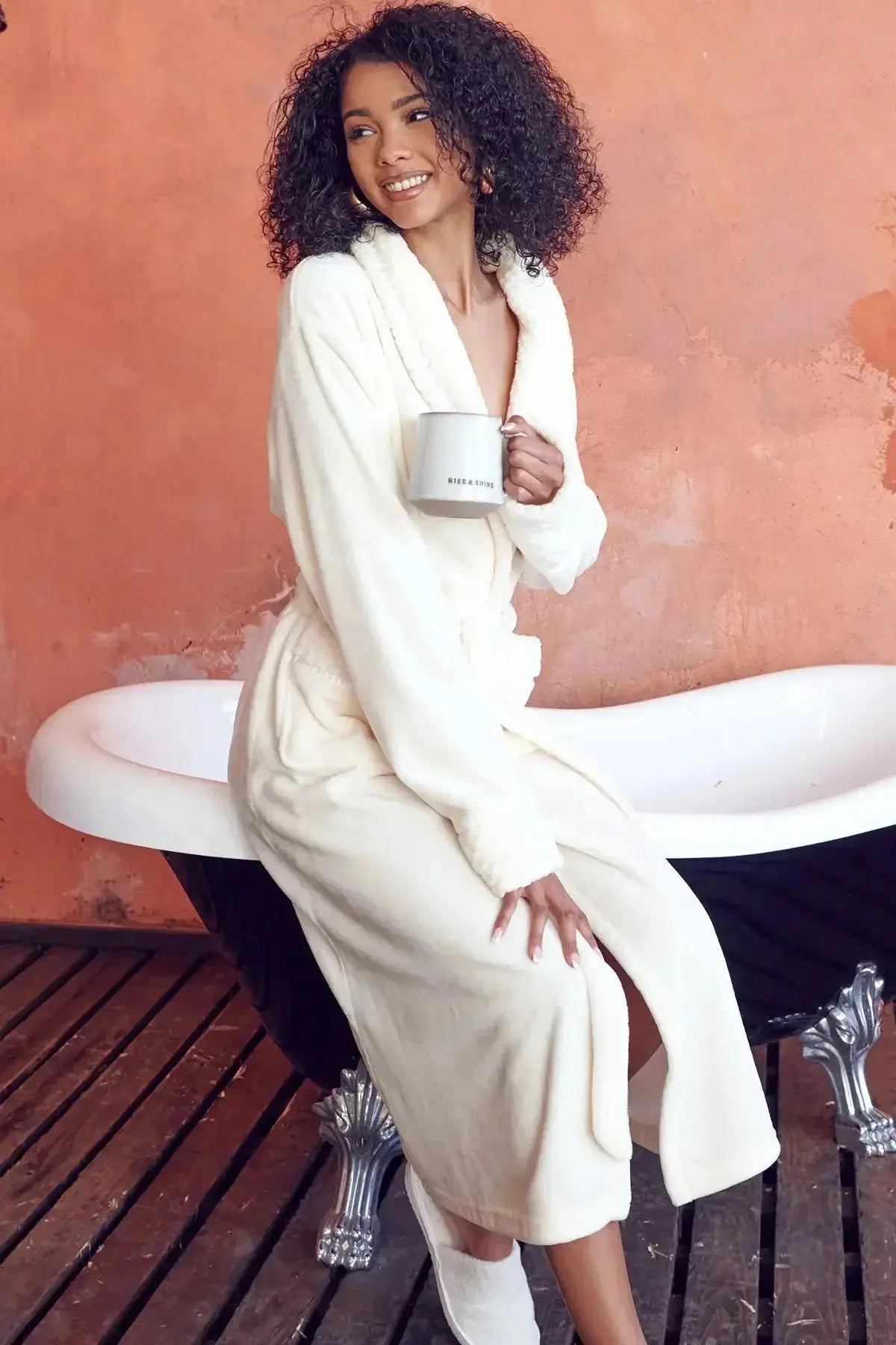 Women's Ultra Soft Plush Bathrobe - Plush Fashion Hub