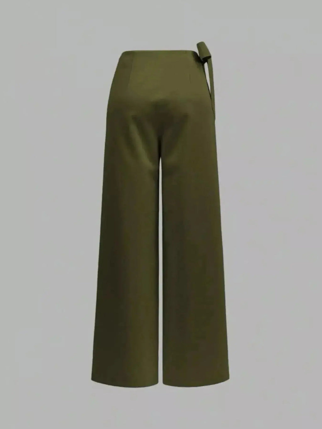 Wrap Waist Wide Leg Pants - Plush Fashion Hub