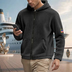 Zipper Hooded Sweatshirt Loose Double-sided Sweater - Plush Fashion Hub