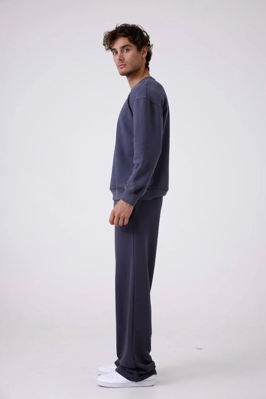 Unisex Baggy Fit Oversize Sweatshirt & Jogger Set - Heavyweight Tracksuit - Plush Fashion Hub