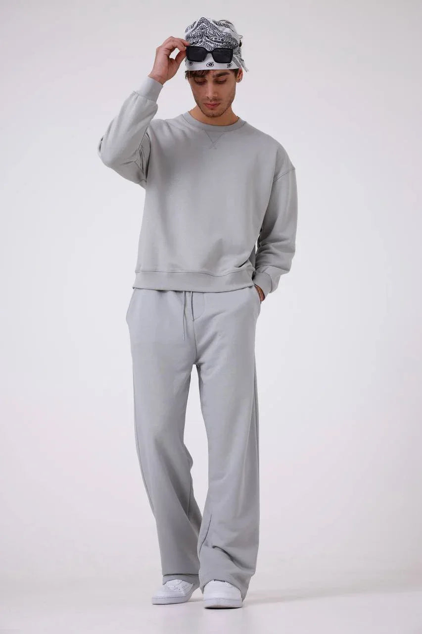 Unisex Baggy Fit Oversize Sweatshirt & Jogger Set - Heavyweight Tracksuit - Plush Fashion Hub
