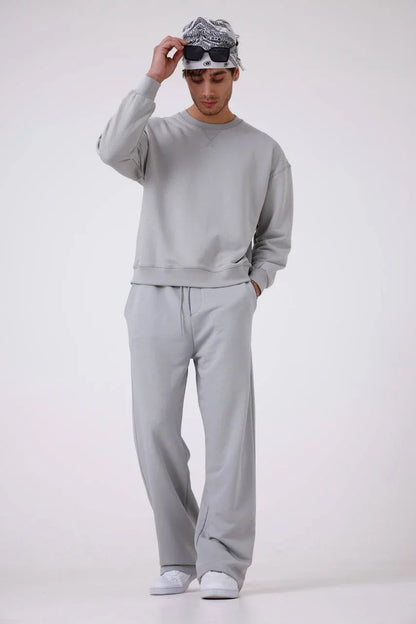 Unisex Baggy Fit Oversize Sweatshirt & Jogger Set - Heavyweight Tracksuit - Plush Fashion Hub