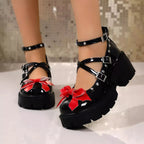 Bow Decor Mary Jane Loafers - Plush Fashion Hub