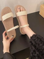 Braided Strap Espadrille Sandals - Plush Fashion Hub