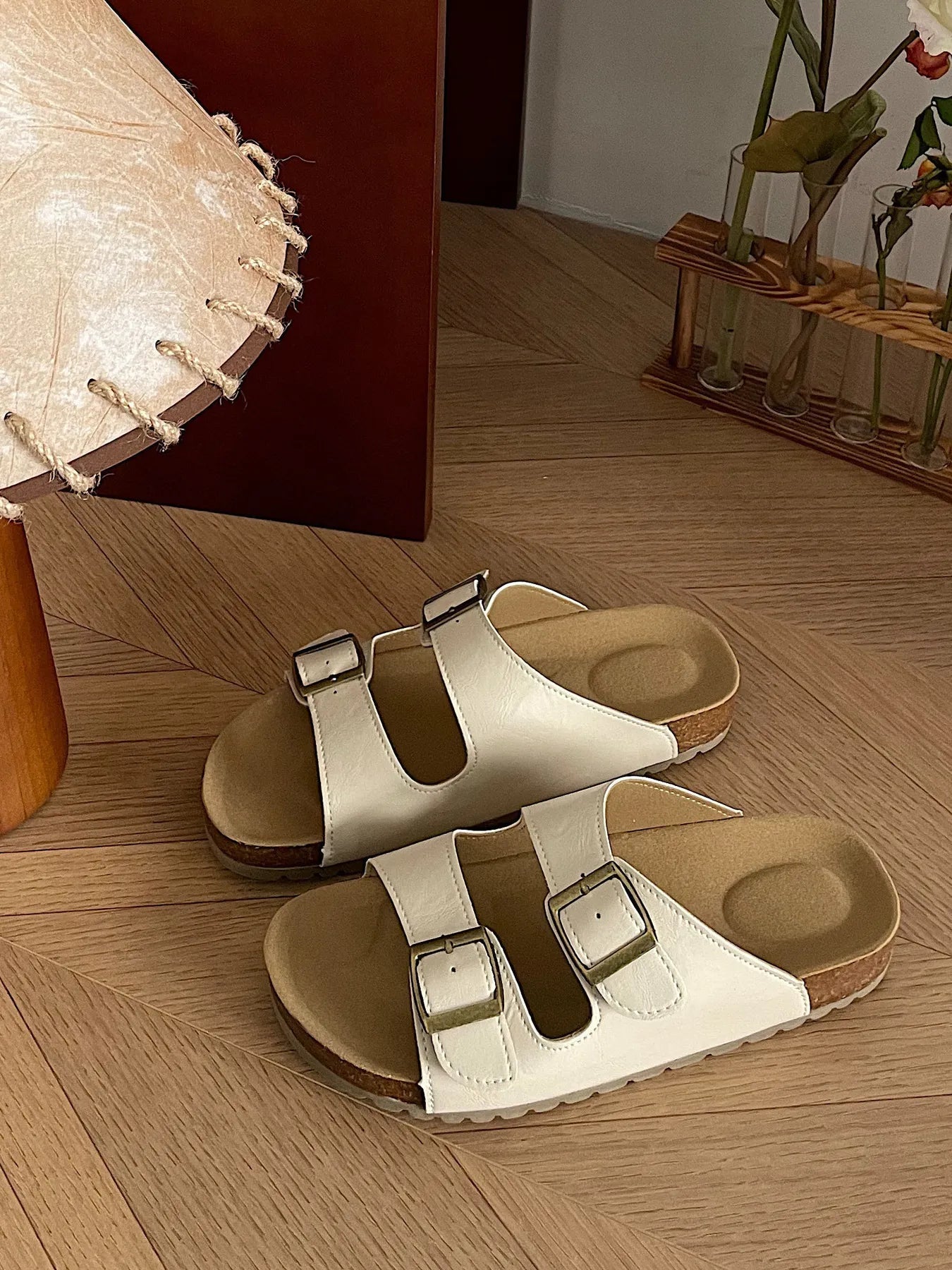 Classic Double Buckle Comfort Sandals - Plush Fashion Hub