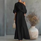 Cropped Off - Shoulder Top & Pants Two - Piece Set – 8 Colors, S–5XL - Plush Fashion Hub