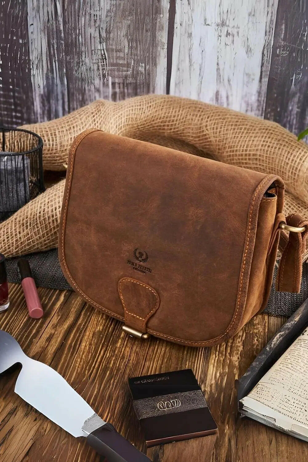 Natural leather bag Galanter MaraFormigone