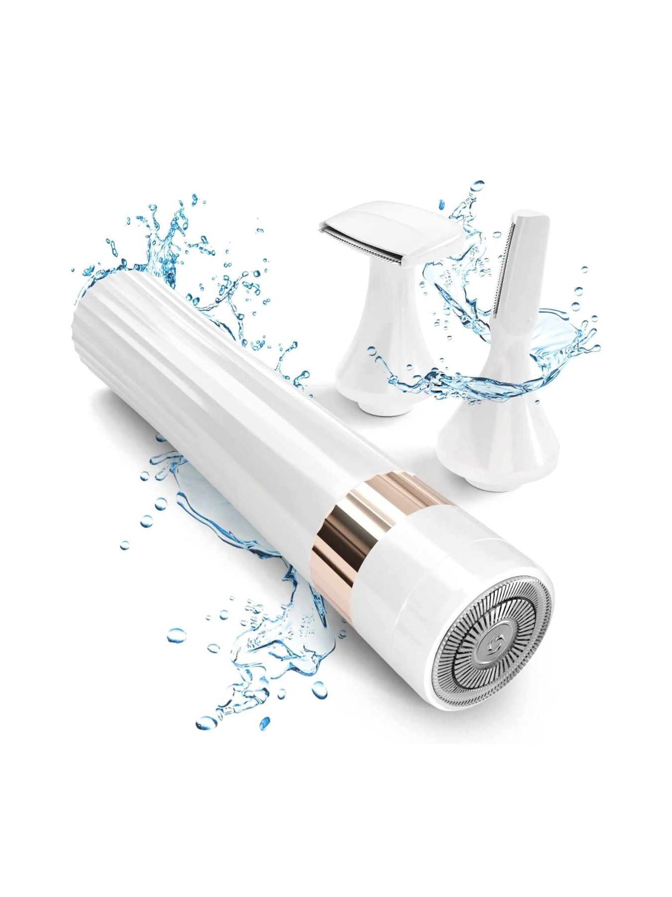 Electric Painless Hair Removal Epilator - 3 - Piece Multi - Functional Beauty Tool - Plush Fashion Hub