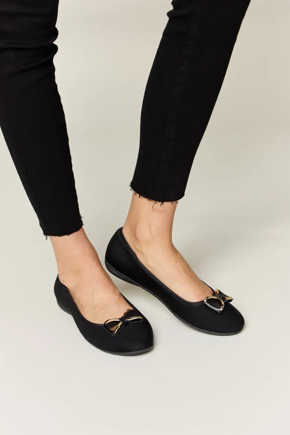 Forever Link Metal Buckle Flat Loafers - Plush Fashion Hub