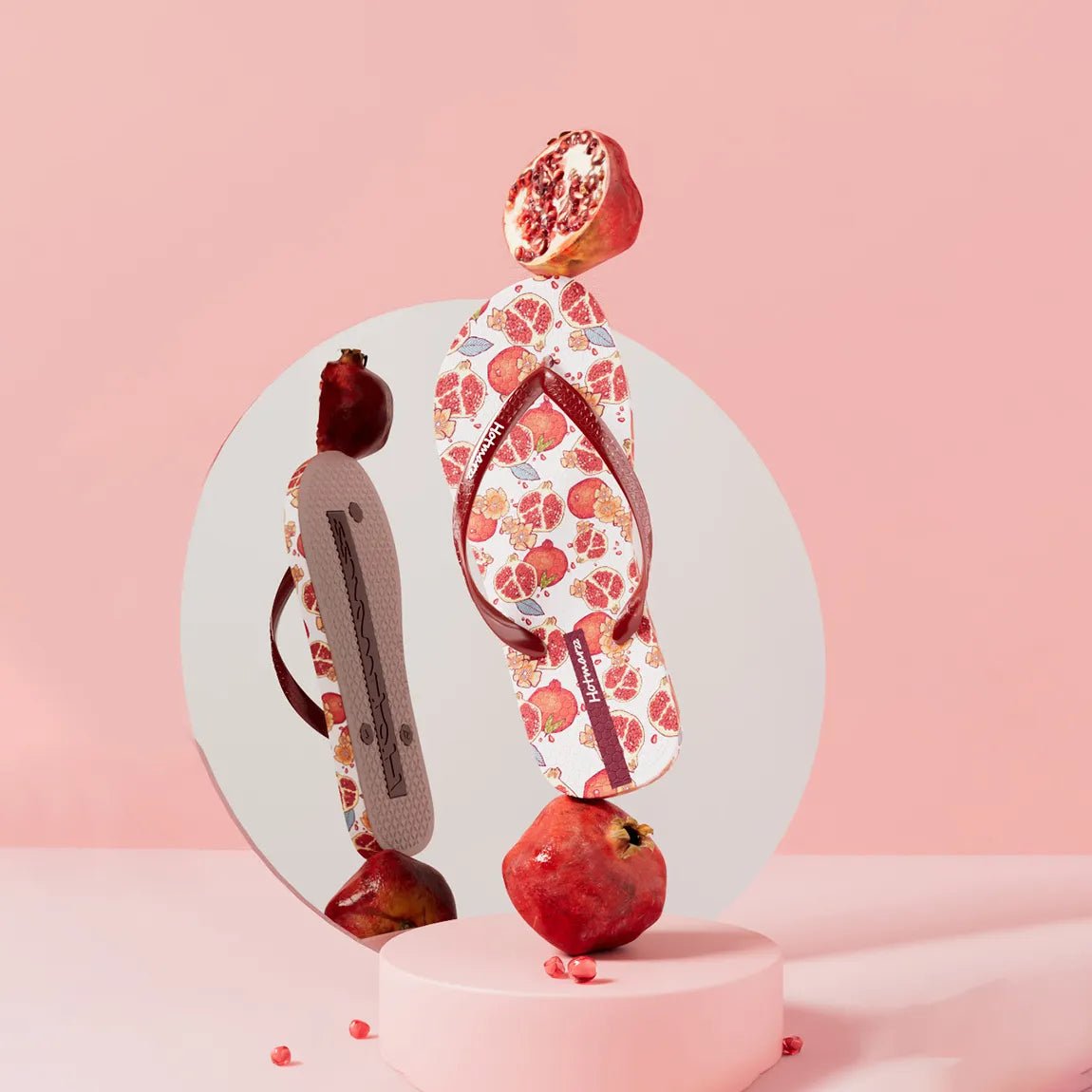 Fruit Print Summer Toe Post Slippers - Plush Fashion Hub