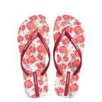 Women's vibrant fruit print summer toe post sandals with lightweight beach flats by Trendsi, featuring colorful fruit patterns and comfortable design.