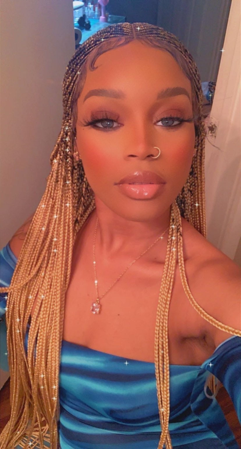 Cornrow Braid Wig - 13x6 Lace Frontal - Laraba Poshglad Braided Wigs