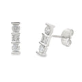 Natural .20ct Diamond Earrings 14KT White Gold