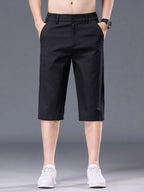 Men's Plus Size Casual Stretch Shorts with Pockets - Plush Fashion Hub