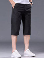 Men's Plus Size Casual Stretch Shorts with Pockets - Plush Fashion Hub