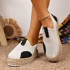 Mesh Espadrille Platform Slip - Ons - Plush Fashion Hub