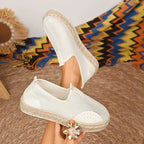 Mesh Espadrille Platform Slip - Ons - Plush Fashion Hub
