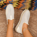 Mesh Espadrille Platform Slip - Ons - Plush Fashion Hub