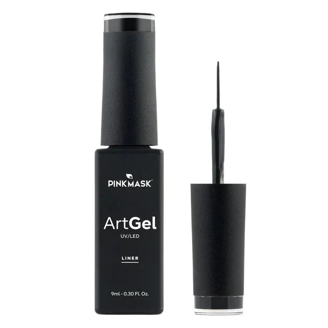 Pink Mask - Nail Art Gel Black kvadrat store