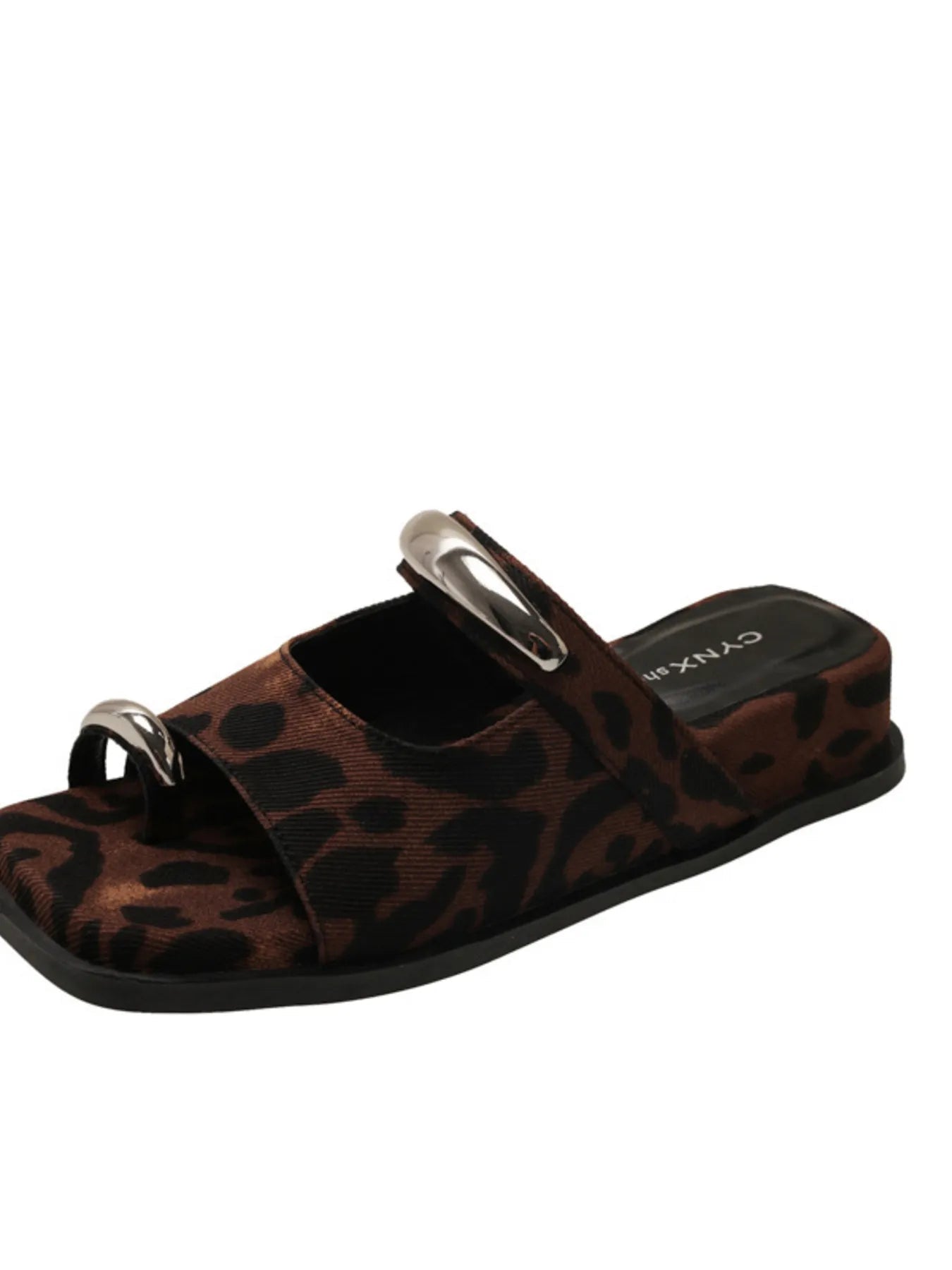 Toe Loop Cutout Platform Sandals - Plush Fashion Hub
