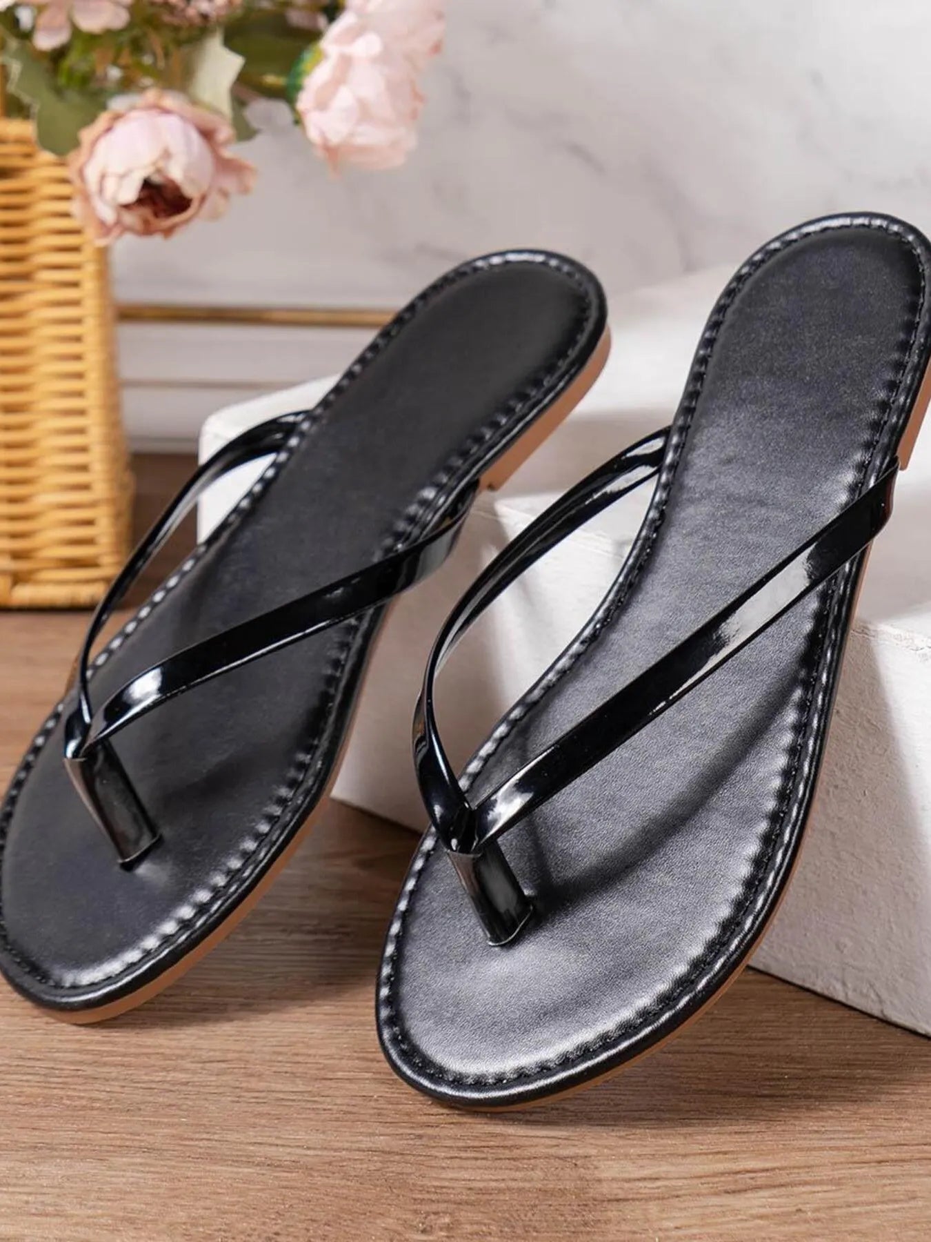 Toe Post Flat Sandals - Plush Fashion Hub