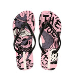 Women's comfortable rubber toe post flat sandals by Trendsi, lightweight summer footwear, featuring simple slip-on design.