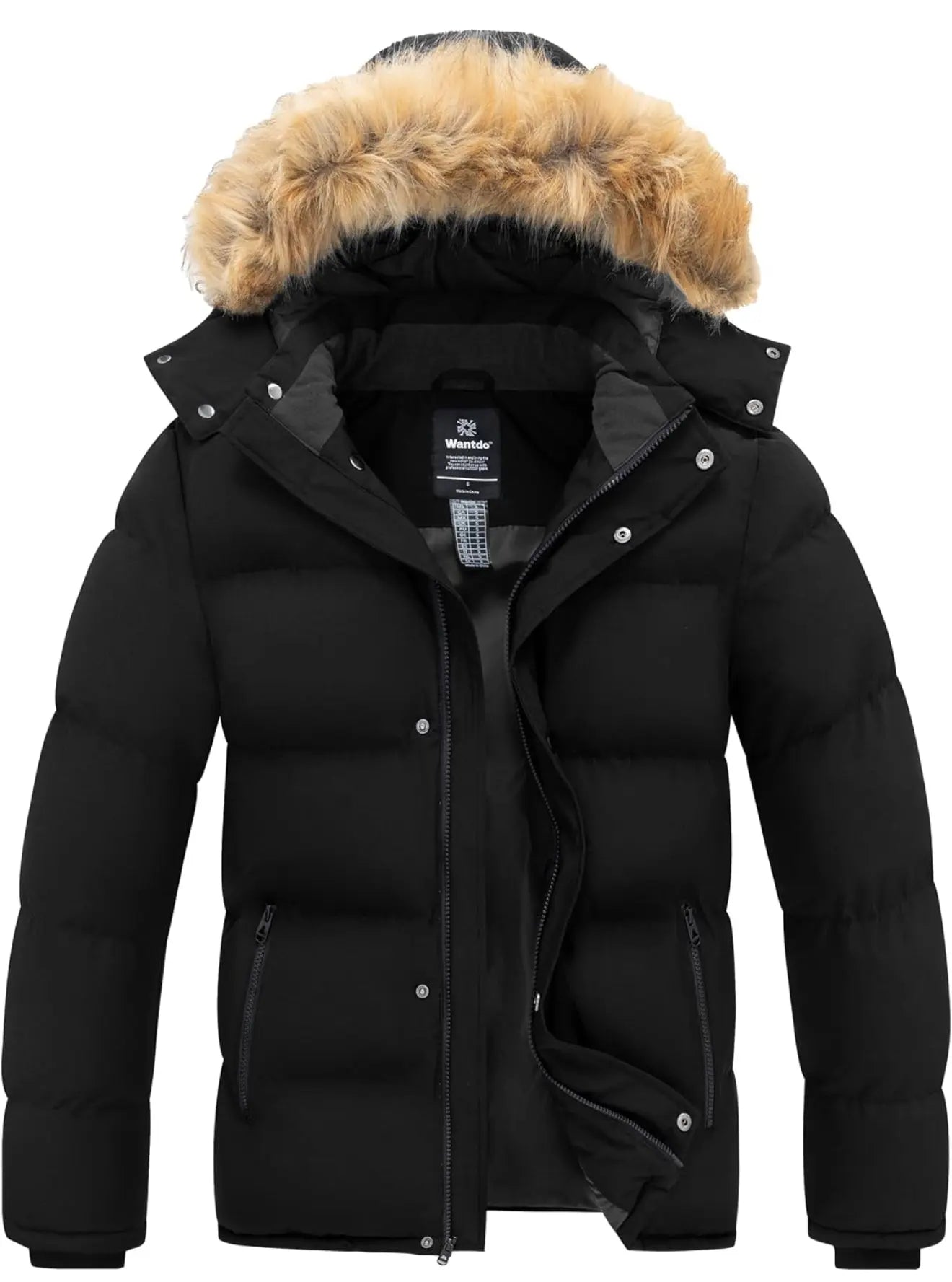 wantdo Men's Hooded Winter Coat Waterproof Puffer Jacket Warmth Winter Jacket AURORE LUXURE 60.00