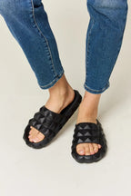 WILD DIVA Pyramid Stud Toe Band Footbed Sandals - Plush Fashion Hub
